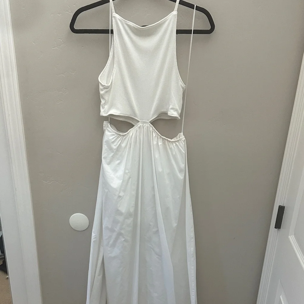 Abercrombie White Cutout Maxi Dress